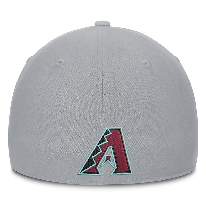 Men's Nike Gray Arizona Diamondbacks Primetime Rise Dri-FIT Flex Hat