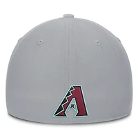 Men's Nike  Gray Arizona Diamondbacks Primetime Rise Dri-FIT Flex Hat