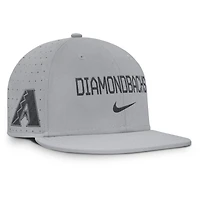 Casquette ajustée Nike True Performance grise des Diamondbacks de l'Arizona pour homme