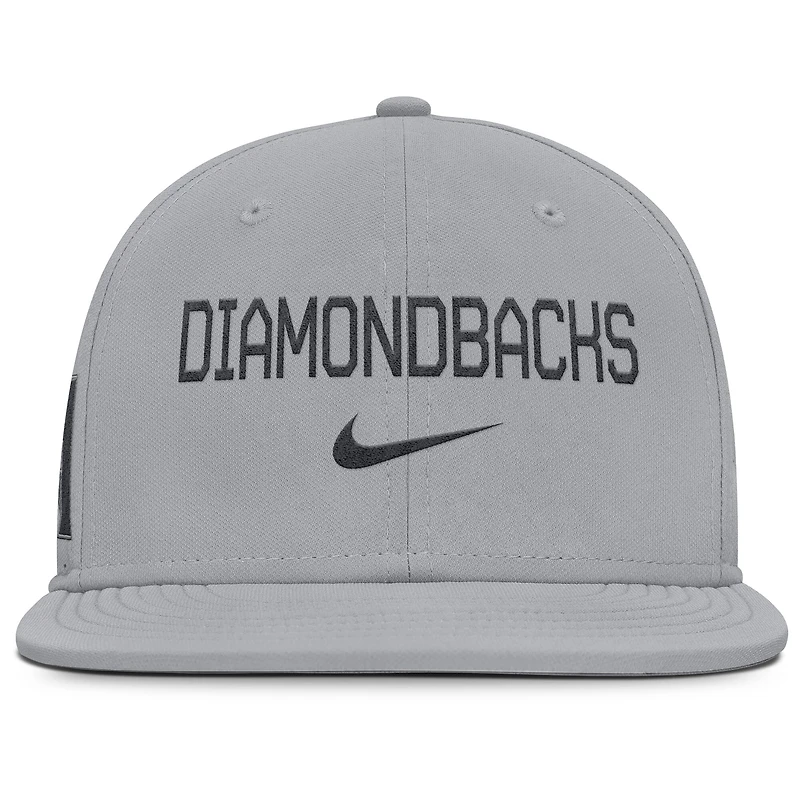 Casquette ajustée Nike True Performance grise des Diamondbacks de l'Arizona pour homme