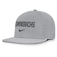Casquette ajustée Nike True Performance grise des Diamondbacks de l'Arizona pour homme
