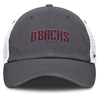Men's Nike Gray Arizona Diamondbacks Wordmark Club Adjustable Trucker Hat
