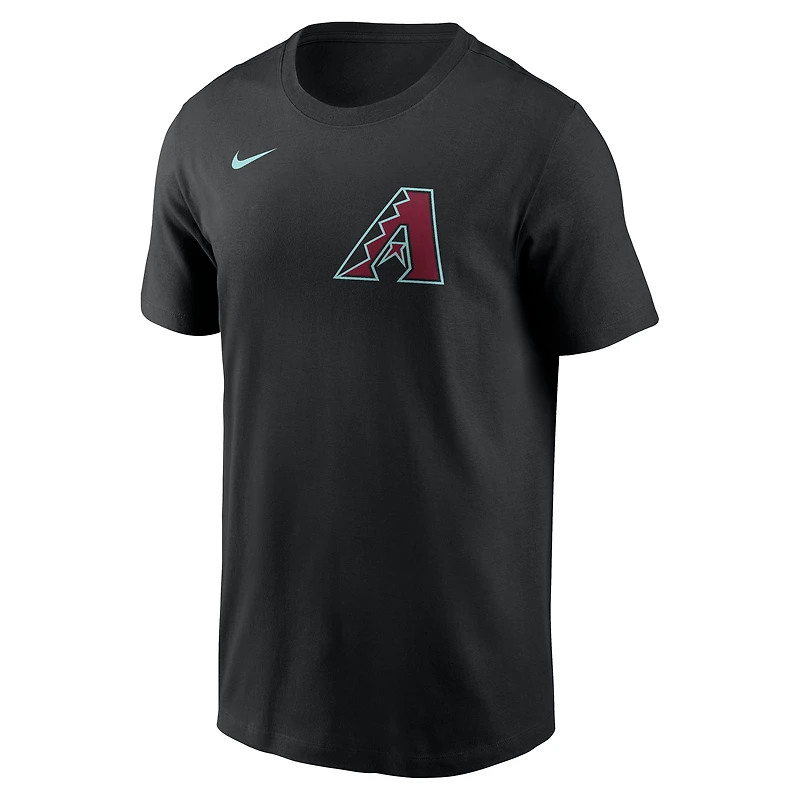 T-shirt Nike Ketel Marte noir pour homme, Arizona Diamondbacks, nom et numéro