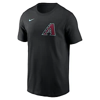 T-shirt Nike Ketel Marte noir pour homme, Arizona Diamondbacks, nom et numéro