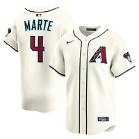 Men's Nike Ketel Marte Cream Arizona Diamondbacks Home Limited Player Jersey