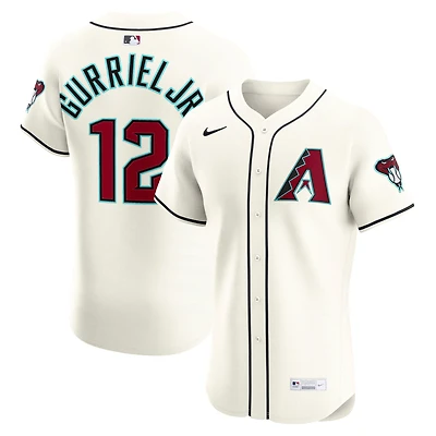 Men's Nike Lourdes Gurriel Jr. Cream Arizona Diamondbacks Home Elite Jersey