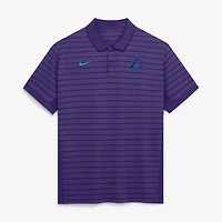 Men's Nike Purple/Black Arizona Diamondbacks Authentic Collection City Connect Striped Victory Dri-FIT Polo