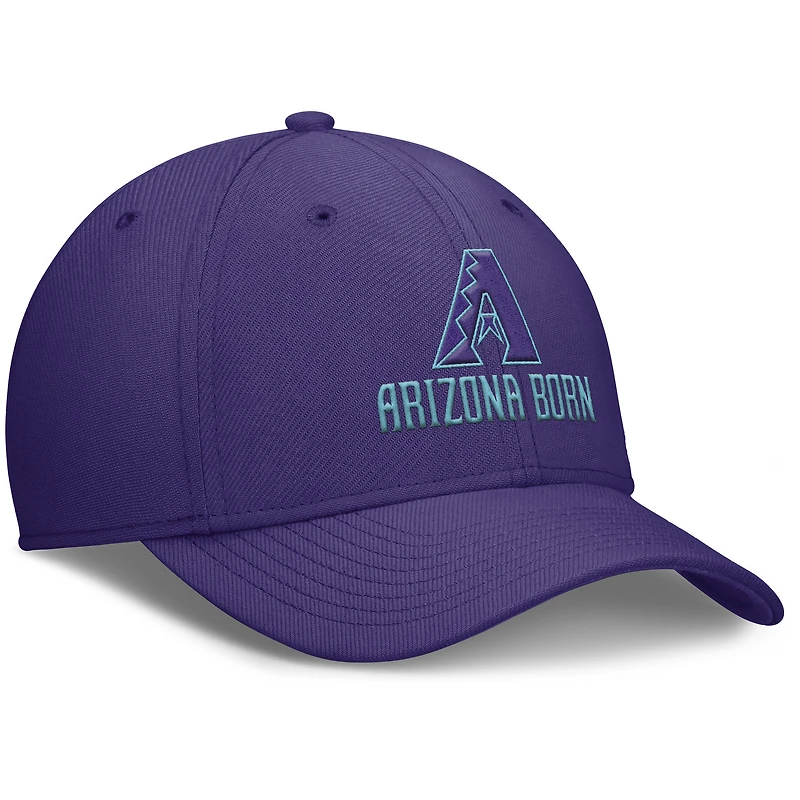 Men's Nike  Purple Arizona Diamondbacks 2025 City Connect Rise Swoosh Performance Flex Hat