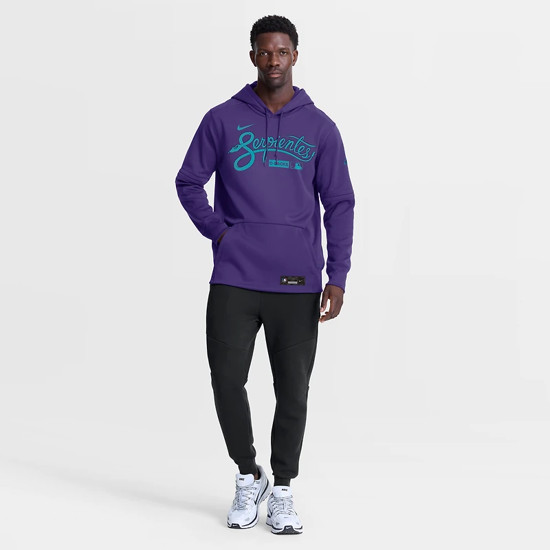 Men's Nike Purple Arizona Diamondbacks Authentic Collection City Connect Therma-FIT Hoodie
