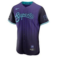 Men's Nike Purple Arizona Diamondbacks City Connect Authentic Sponsor Patch Jersey