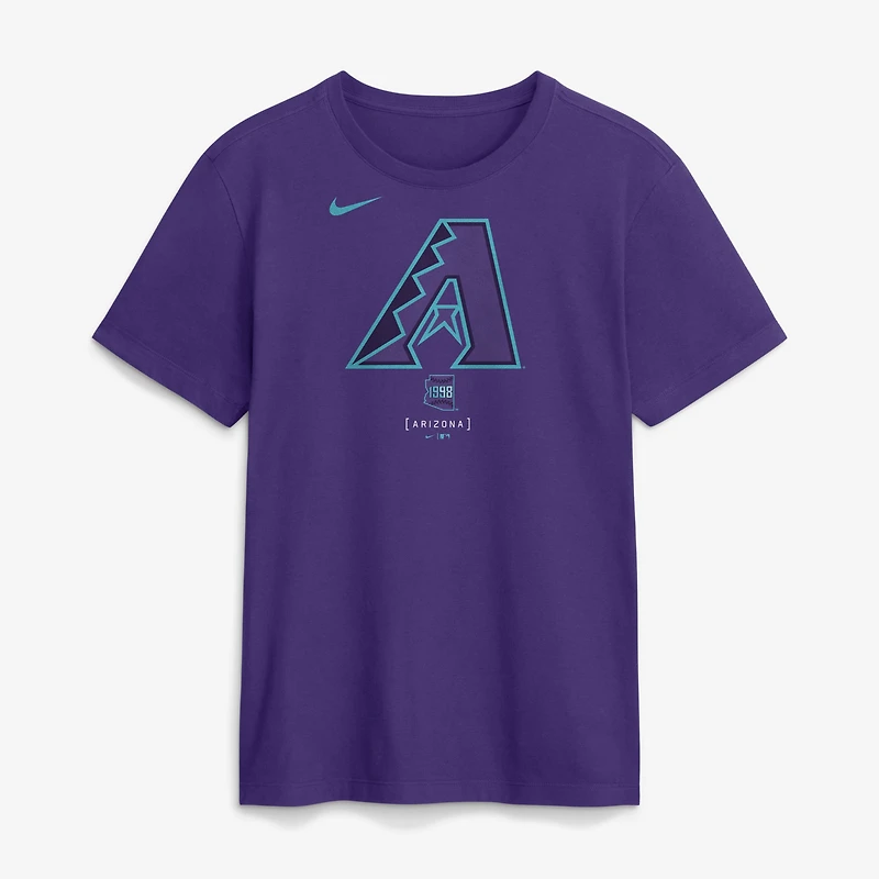 Men's Nike Purple Arizona Diamondbacks City Connect Large Logo T-Shirt
