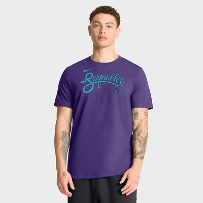 Men's Nike Purple Arizona Diamondbacks City Connect Wordmark T-Shirt