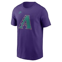 T-shirt Nike violet pour homme de la collection Cooperstown des Diamondbacks l'Arizona