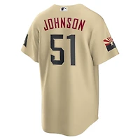 Maillot de joueur Nike Randy Johnson Sand Arizona Diamondbacks City Connect pour homme