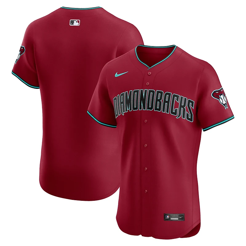 Maillot Nike Alternate 2 Elite rouge des Diamondbacks de l'Arizona pour homme