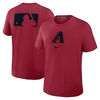 T-shirt Nike rouge Arizona Diamondbacks Authentic Collection Early Work Tri-Blend Dri-FIT pour homme