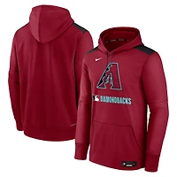 Men's Nike Red Arizona Diamondbacks Authentic Collection Performance Pullover Hoodie