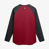 Men's Nike Red Arizona Diamondbacks Authentic Collection Raglan Dri-FIT Sweatshirt
