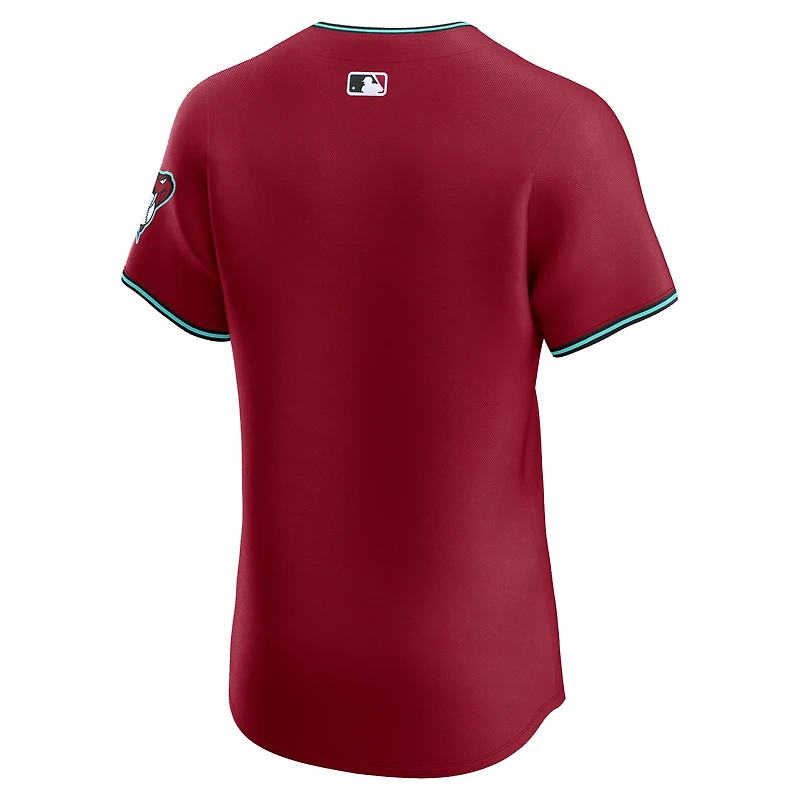 Men's Nike  Red Arizona Diamondbacks Vapor Premier Elite Patch Jersey