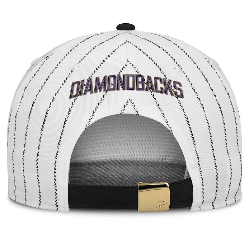 Men's Nike White/Black Arizona Diamondbacks Cooperstown Collection Pro Adjustable Hat