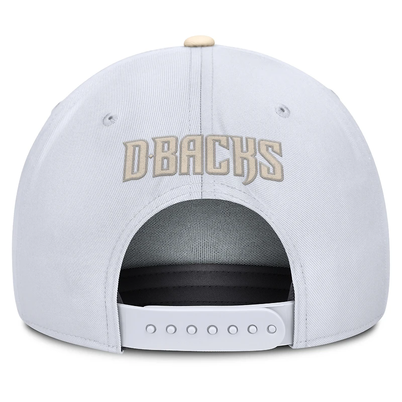 Men's Nike White/Cream Arizona Diamondbacks Pro Performance Snapback Hat