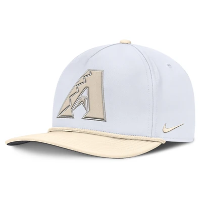 Men's Nike White/Cream Arizona Diamondbacks Pro Performance Snapback Hat