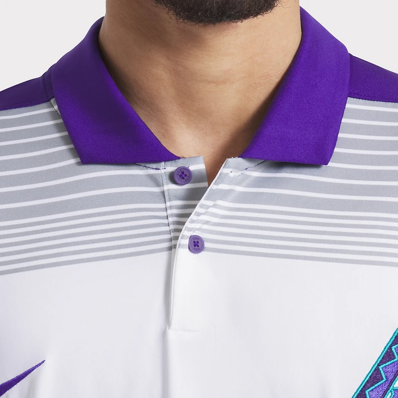 Men's Nike White/Purple Arizona Diamondbacks City Connect Legacy Icon Vapor Dri-FIT Polo