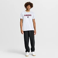 T-shirt Nike blanc pour homme, logo des Arizona Diamondbacks en gras