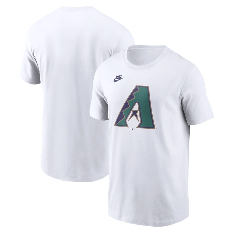 Men's Nike White Arizona Diamondbacks Cooperstown Collection Logo T-Shirt