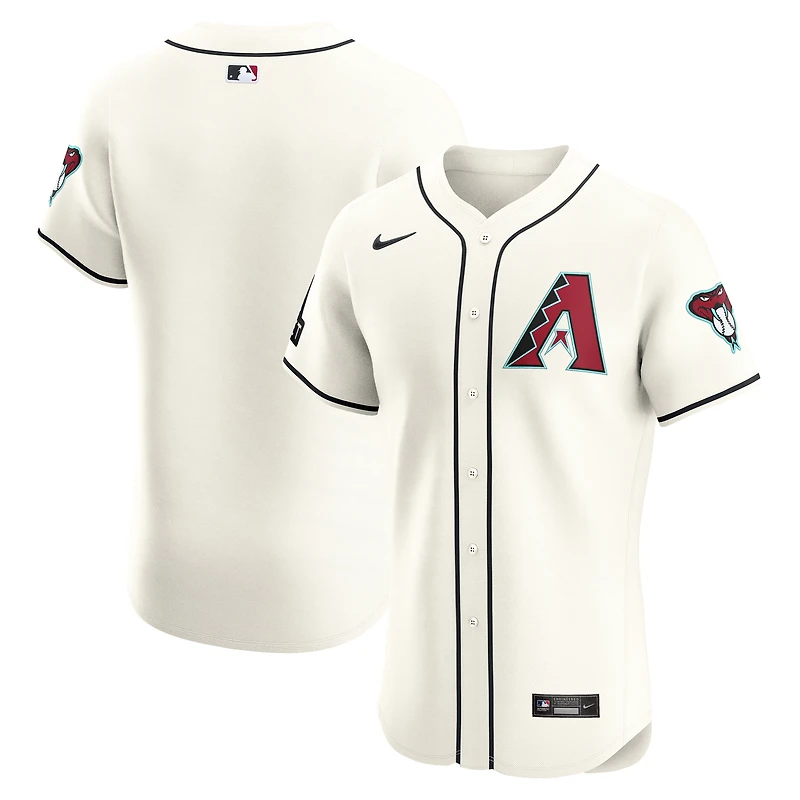 Men's Nike White Arizona Diamondbacks Home Elite Patch Jersey