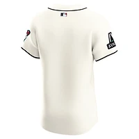 Maillot domicile Nike Elite Patch blanc pour homme des Arizona Diamondbacks