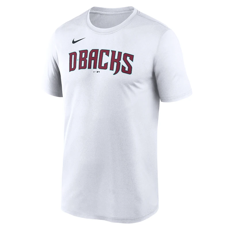 Men's Nike White Arizona Diamondbacks New Legend Wordmark Dri-FIT T-Shirt