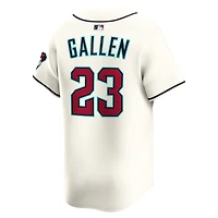 Maillot de joueur alternatif Nike Zac Gallen Cream Arizona Diamondbacks pour homme en édition limitée