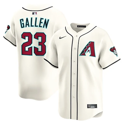 Maillot de joueur alternatif Nike Zac Gallen Cream Arizona Diamondbacks pour homme en édition limitée