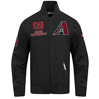 Men's Pro Standard Black Arizona Diamondbacks Area Code Twill Full-Zip Jacket