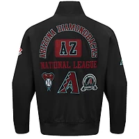 Men's Pro Standard Black Arizona Diamondbacks Area Code Twill Full-Zip Jacket