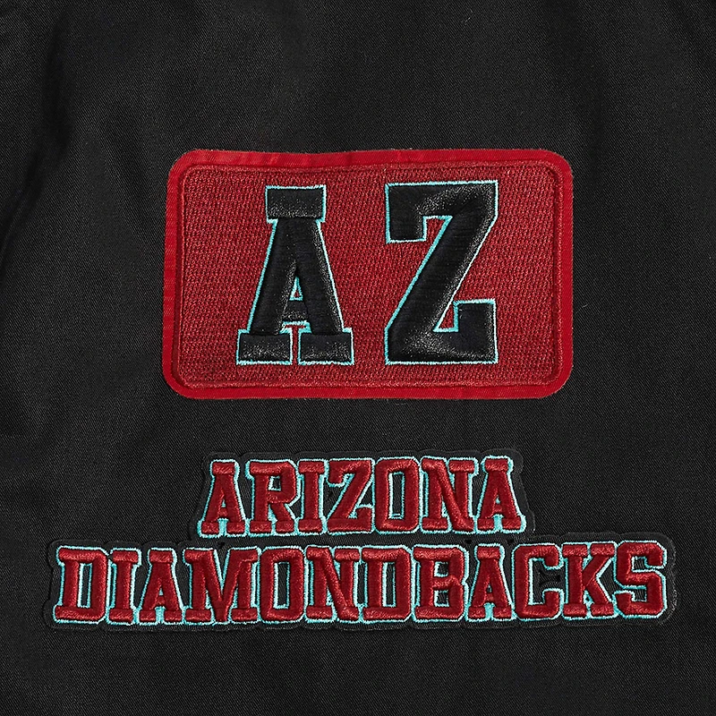 Men's Pro Standard Black Arizona Diamondbacks Area Code Twill Full-Zip Jacket