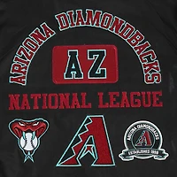 Men's Pro Standard Black Arizona Diamondbacks Area Code Twill Full-Zip Jacket