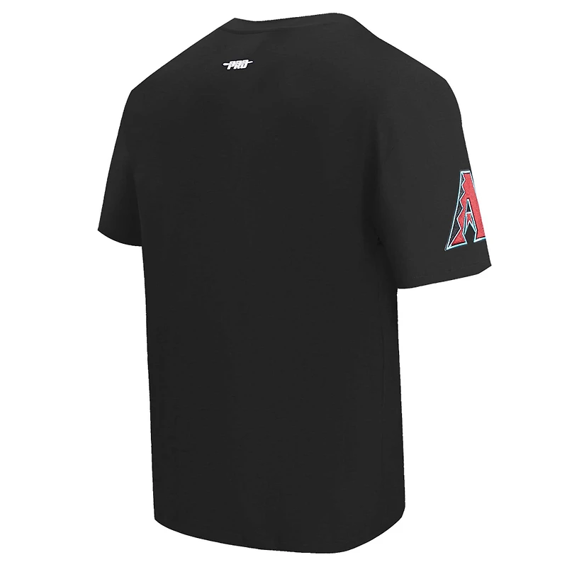 T-shirt à épaules tombantes Turn It Up Pro Standard pour homme, noir, Arizona Diamondbacks