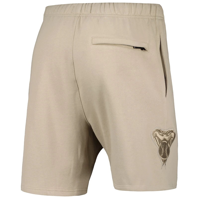 Men's Pro Standard Khaki Arizona Diamondbacks Neutral Fleece Shorts