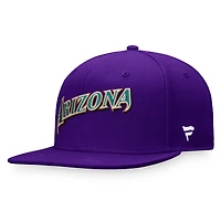 Casquette ajustée violette pour homme de la collection Cooperstown des Diamondbacks l'Arizona