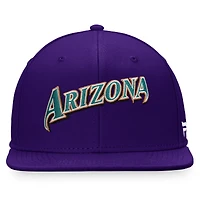 Casquette ajustée violette pour homme de la collection Cooperstown des Diamondbacks l'Arizona