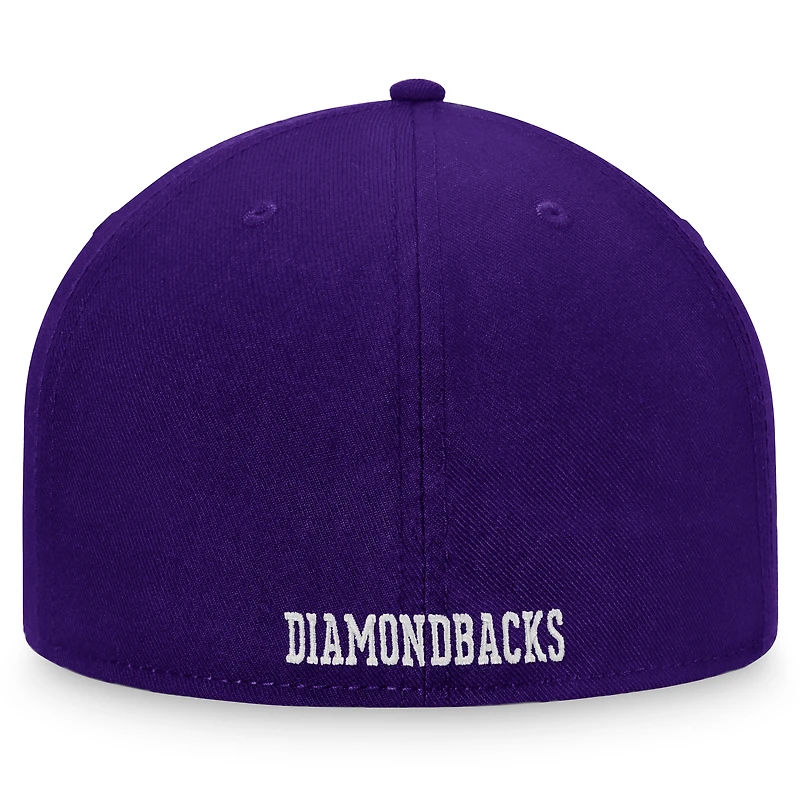 Casquette ajustée violette pour homme de la collection Cooperstown des Diamondbacks l'Arizona