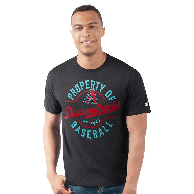 T-shirt noir pour homme des Diamondbacks de l'Arizona, Prime Time, propriété