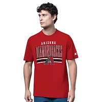 Men's Starter  Heather Gray/Red Arizona Diamondbacks Two-Pack Long Sleeve & Short T-Shirt Set
