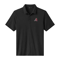 Men's TravisMathew Black Arizona Diamondbacks Playoff Pitch Tri-Blend Polo