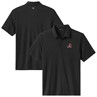 Men's TravisMathew Black Arizona Diamondbacks Playoff Pitch Tri-Blend Polo