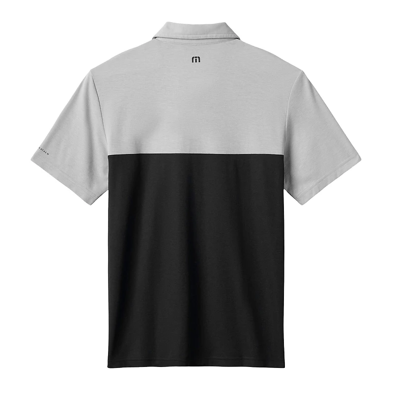 Men's TravisMathew Gray/Black Arizona Diamondbacks Home Run Leader Tri-Blend Polo
