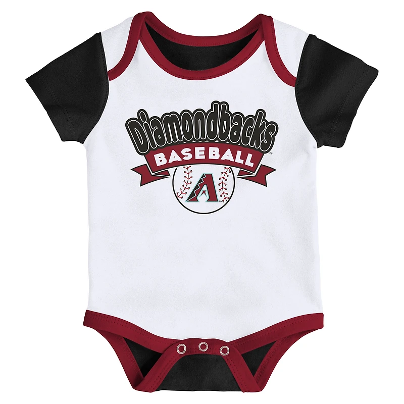 Newborn  Arizona Diamondbacks Triple Hit Two-Pack Bodysuit Set