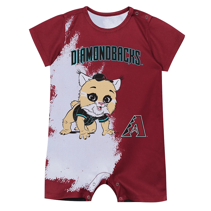 Newborn Outerstuff  Red Arizona Diamondbacks Baby Mascot Bodysuit